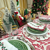 Red Flowers & Vines - Tablecloth