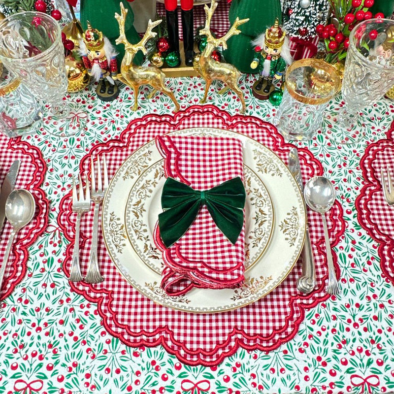 Bettina Placemat - Red Gingham (Set of 4)