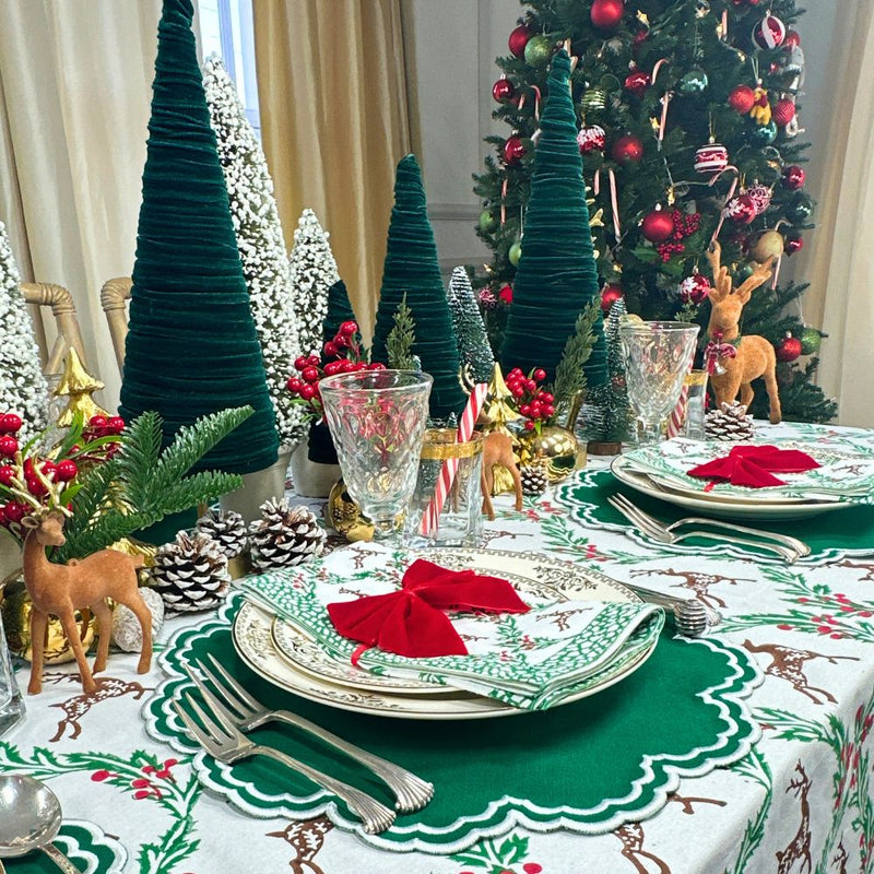 Enchanted Christmas Reindeer - Tablecloth