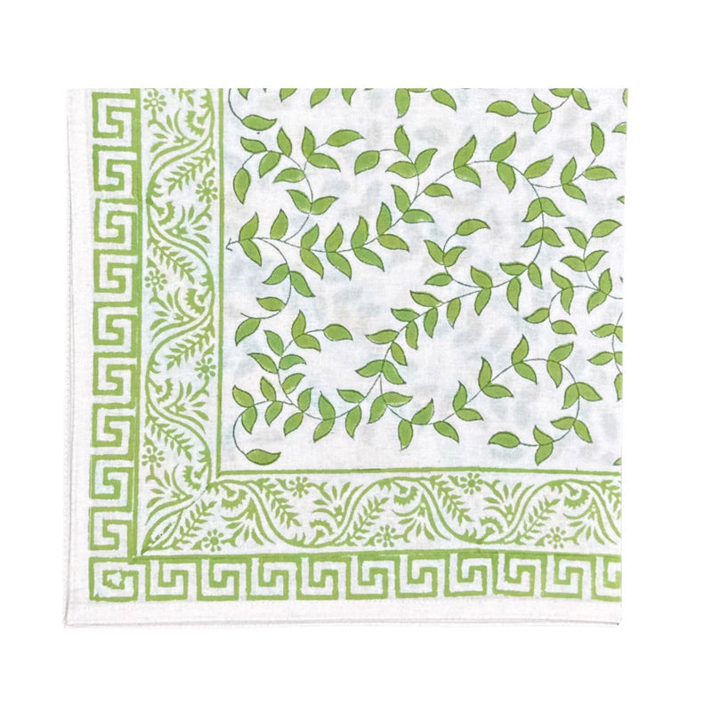 Light Green Leaves - Napkin (Set of 4)