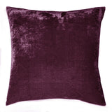 Dream Silk Velvet Pillow - Aubergine