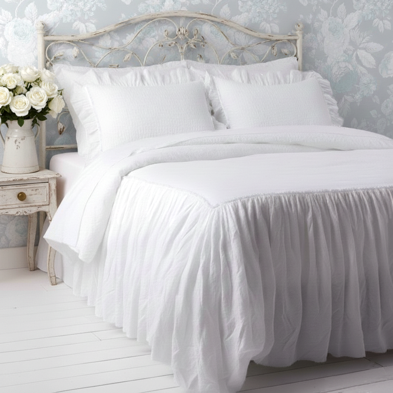 New in!  Clementine Tatter Ruffle Poplin Bedspread