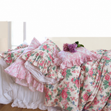 Austin Rose Print Fabric - Creme Rose