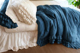 New in! Giselle Ruffle Bedding- Stonewashed Denim