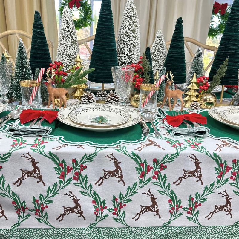 Enchanted Christmas Reindeer - Tablecloth