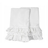 New! Holiday Set-Giselle Ruffle Poplin Pillowcase Set/2 - White
