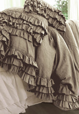NEW! Gypsy Ruffle Linen Collection - Soft Natural
