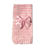 Pink Stripes with Ruffle - Napkin - Set of 4