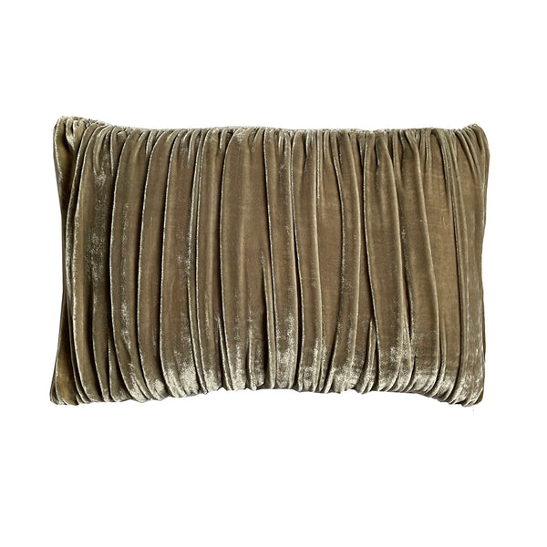 Velvet Pouf Pillow - Natural