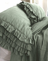 NEW! Gypsy Ruffle Linen Collection - Sage