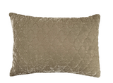 New Holiday Special ! Silk Velvet Quilted Pillow - 5 Colors/ 2 Sizes