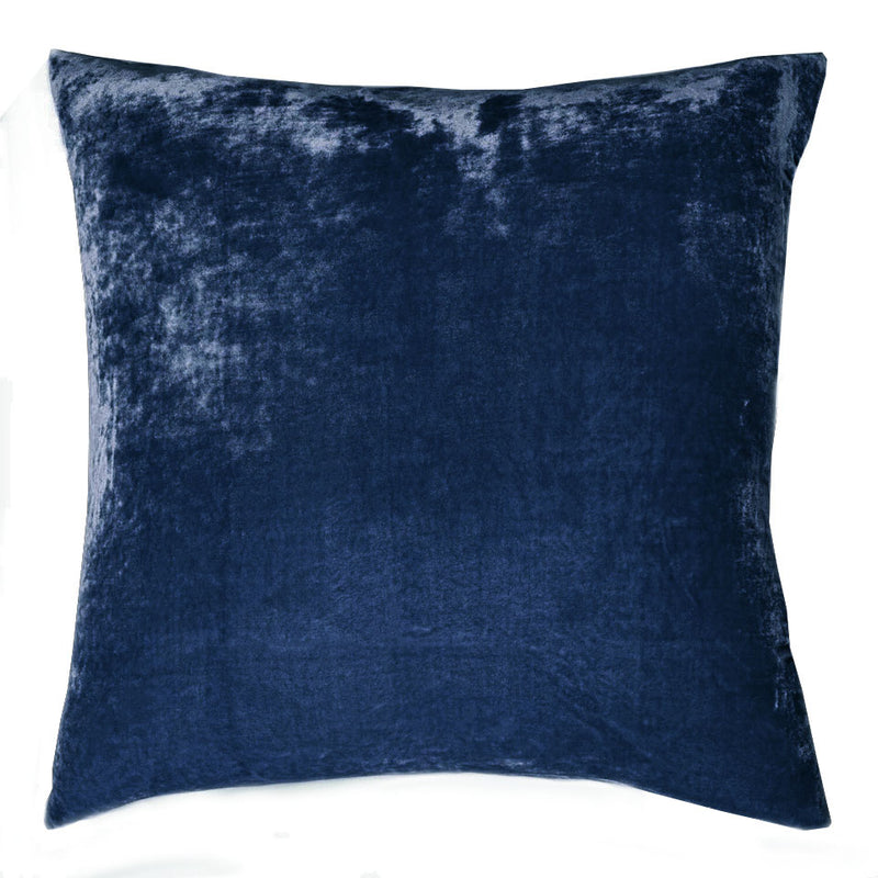 Dream Silk Velvet Pillow - Denim