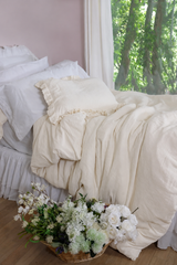 Eveliegh Cozy Texture Duvet Collection - Creme