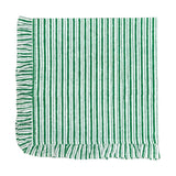 Green Stripes with Ruffle - Napkin (Set of 4)