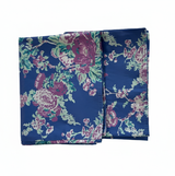 Set/2 Austin Rose King Simple Hem Pillowcases - True Blue