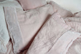 Velvet Border Linen Bedding - Rose