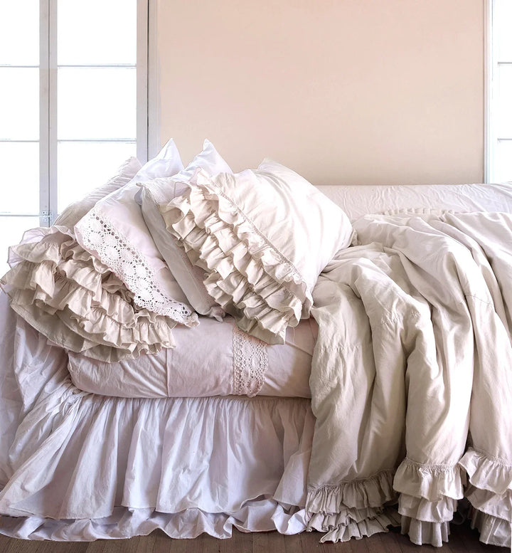 White Ruffle Bedding