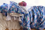 NEW! Austin Rose Bedding - True Blue - Linen Salvage Et Cie