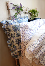 Petite Rosebuds Bouquet Bedding - Lilac - Linen Salvage Et Cie