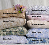 NEW! VINTAGE FLORAL PRINT SIMPLE HEM PILLOWCASES - Linen Salvage Et Cie