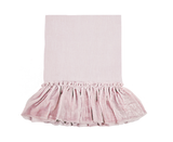 Petite Silk Velvet Ruffle Linen Collection - Rose Blush - Linen Salvage Et Cie